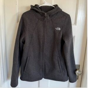 The North Face Charcoal Fleece Jacket North Face Gray, Hooded fleece  jacket